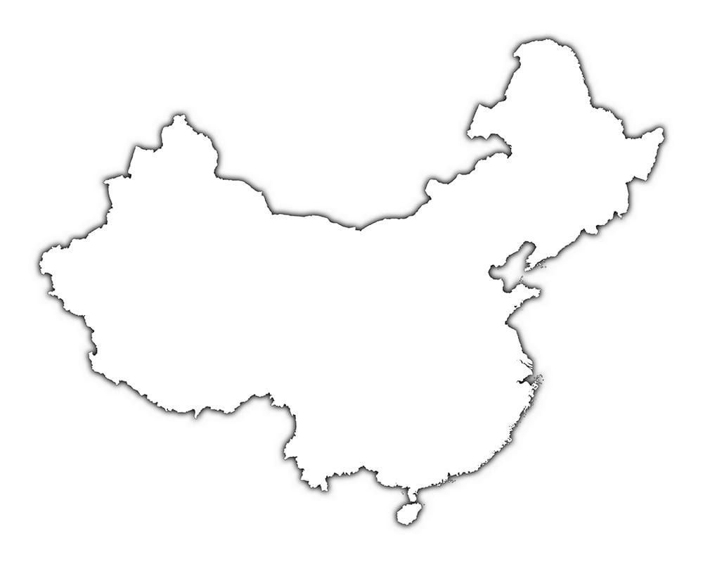 ਰੇਖਾ ਦਾ ਨਕਸ਼ਾ ਚੀਨ